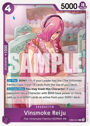 Vinsmoke Reiju (EB05-031) - Extra Booster: One Piece Heroine's Edition Vol. 2 Foil - Extra Booster: One Piece Heroine's Edition Vol. 2 - Card Brawlers | Quebec | Canada |