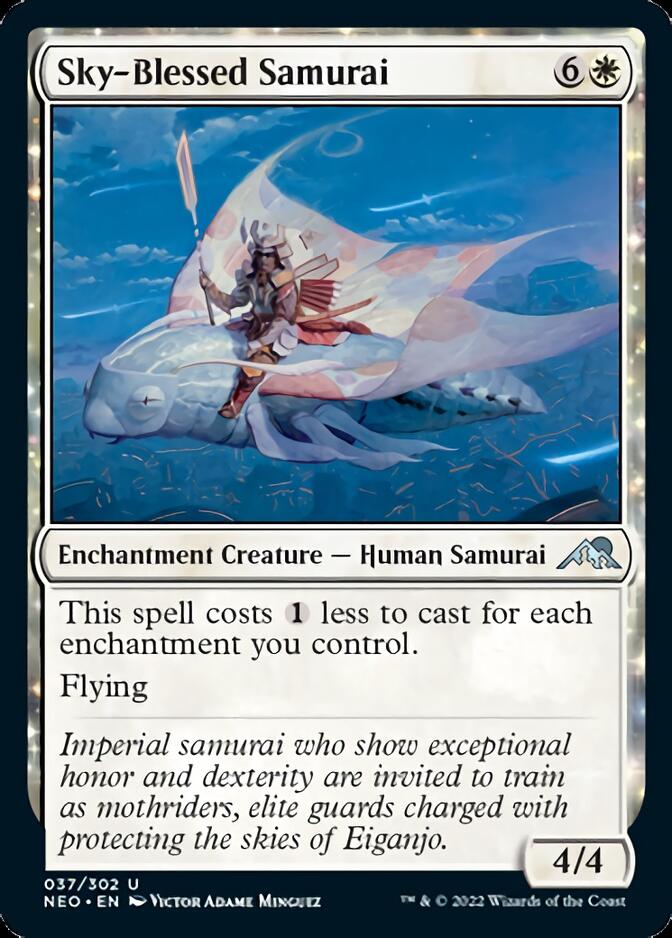 Sky-Blessed Samurai [Kamigawa: Neon Dynasty] - Magic: The Gathering - Card Brawlers | Quebec | Canada |
