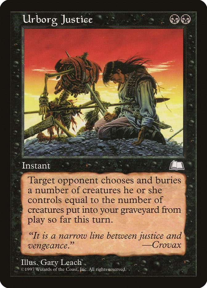 Urborg Justice [Weatherlight] - Magic: The Gathering - Card Brawlers | Quebec | Canada |