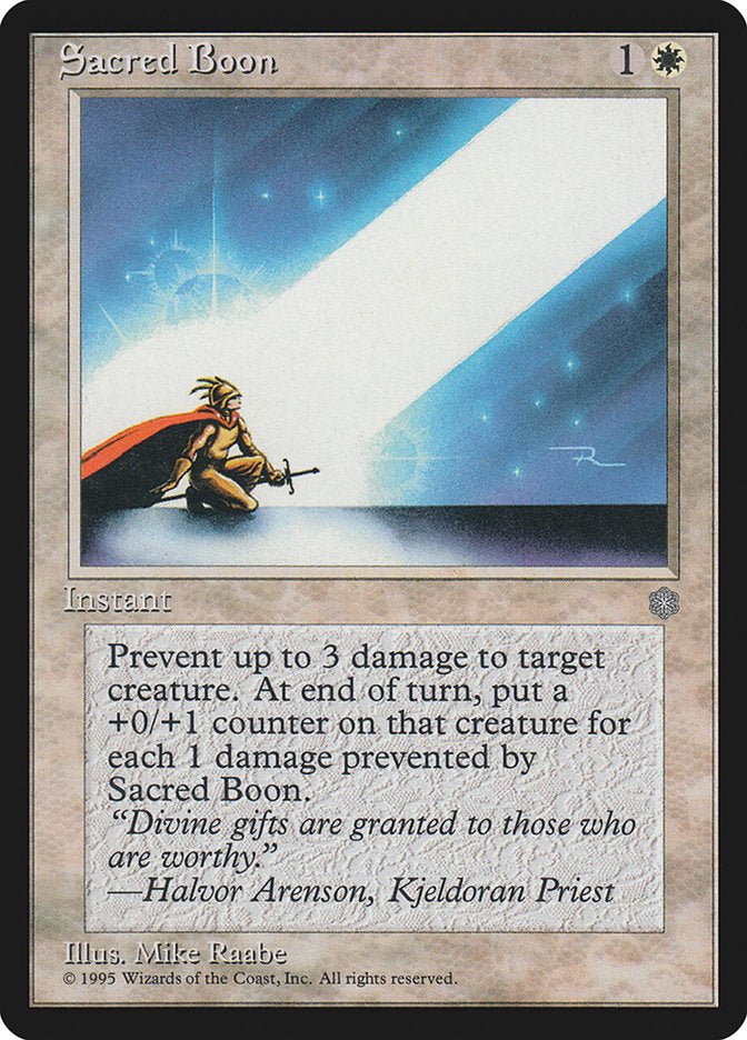 Sacred Boon [Ice Age] - Magic: The Gathering - Card Brawlers | Quebec | Canada |