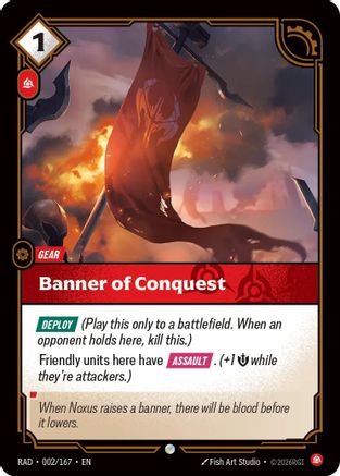 Banner of Conquest (002/167) - Radiance Foil - Card Brawlers - Card Brawlers | Quebec | Canada |