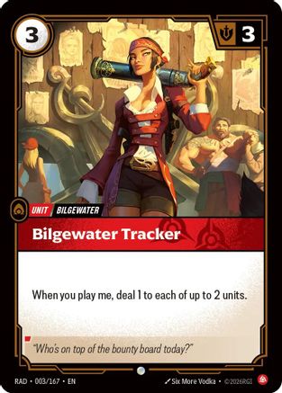 Bilgewater Tracker (003/167) - Radiance Foil - Card Brawlers - Card Brawlers | Quebec | Canada |