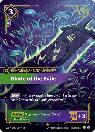 Blade of the Exile (150/167) - Radiance Foil - Radiance - Card Brawlers | Quebec | Canada |