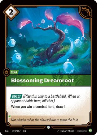 Blossoming Dreamroot (024/167) - Radiance Foil - Card Brawlers - Card Brawlers | Quebec | Canada |