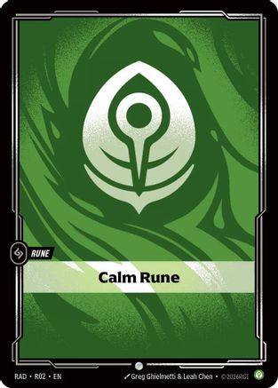 Calm Rune (R02) - Radiance Foil - Card Brawlers - Card Brawlers | Quebec | Canada |