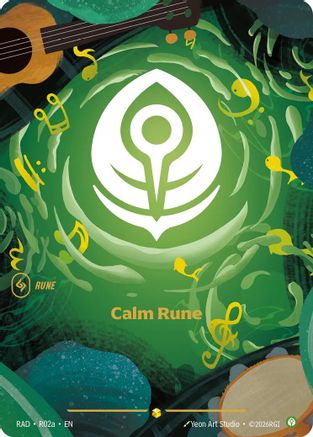 Calm Rune (R02a) (R02a) - Radiance Foil - Radiance - Card Brawlers | Quebec | Canada |