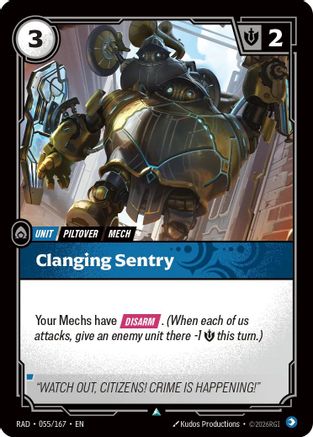 Clanging Sentry (055/167) - Radiance Foil - Card Brawlers - Card Brawlers | Quebec | Canada |