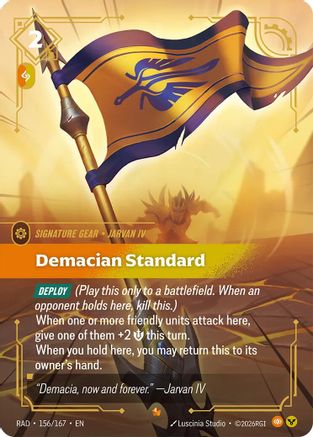 Demacian Standard (156/167) - Radiance Foil - Radiance - Card Brawlers | Quebec | Canada |