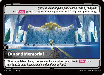 Durand Memorial (161/167) - Radiance - Radiance - Card Brawlers | Quebec | Canada |