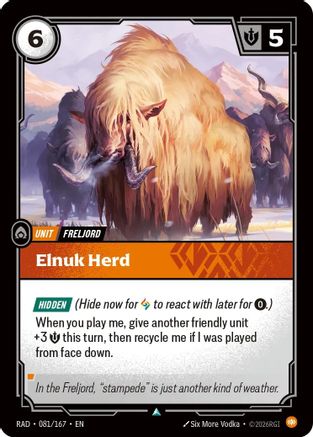 Elnuk Herd (081/167) - Radiance Foil - Card Brawlers - Card Brawlers | Quebec | Canada |