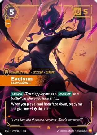 Evelynn, Consuming (090/167) - Radiance Foil - Radiance - Card Brawlers | Quebec | Canada |