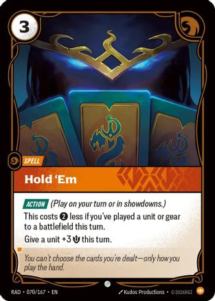 Hold 'Em (070/167) - Radiance Foil - Card Brawlers - Card Brawlers | Quebec | Canada |