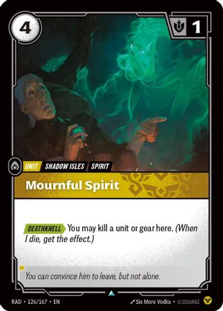 Mournful Spirit (126/167) - Radiance Foil - Card Brawlers - Card Brawlers | Quebec | Canada |