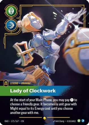 Orianna, Lady of Clockwork (Overnumbered) (171/167) - Radiance Foil - Radiance - Card Brawlers | Quebec | Canada |