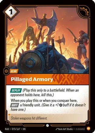 Pillaged Armory (073/167) - Radiance Foil - Card Brawlers - Card Brawlers | Quebec | Canada |
