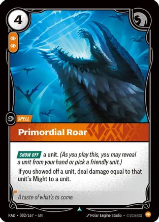 Primordial Roar (082/167) - Radiance - Radiance - Card Brawlers | Quebec | Canada |