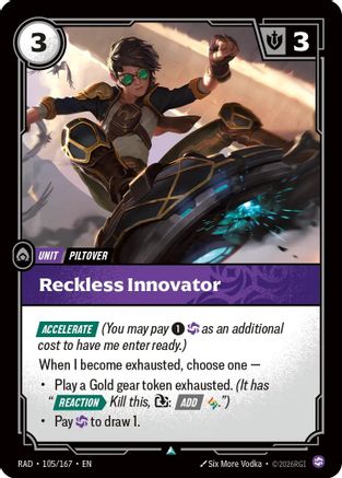 Reckless Innovator (105/167) - Radiance Foil - Card Brawlers - Card Brawlers | Quebec | Canada |
