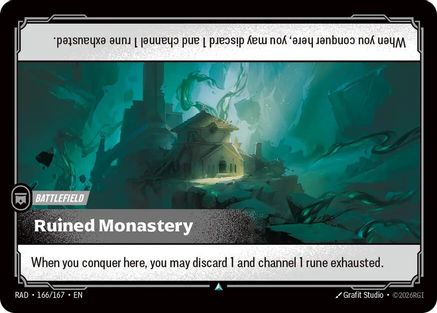 Ruined Monastery (166/167) - Radiance - Radiance - Card Brawlers | Quebec | Canada |