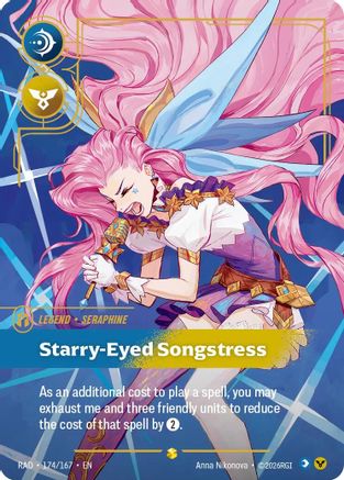Seraphine, Starry-Eyed Songstress (Overnumbered) (174/167) - Radiance Foil - Radiance - Card Brawlers | Quebec | Canada |