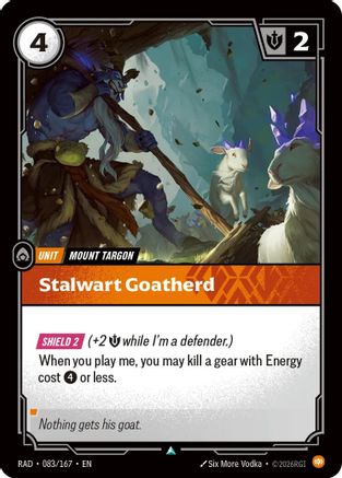 Stalwart Goatherd (083/167) - Radiance - Radiance - Card Brawlers | Quebec | Canada |
