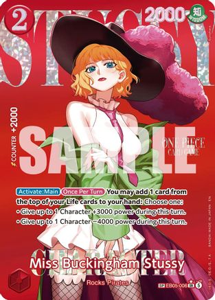 Miss Buckingham Stussy (SP) (EB05-006) - Extra Booster: One Piece Heroine's Edition Vol. 2 Foil - Extra Booster: One Piece Heroine's Edition Vol. 2 - Card Brawlers | Quebec | Canada |