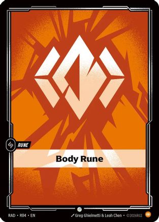 Body Rune (R04) - Radiance Foil - Card Brawlers - Card Brawlers | Quebec | Canada |