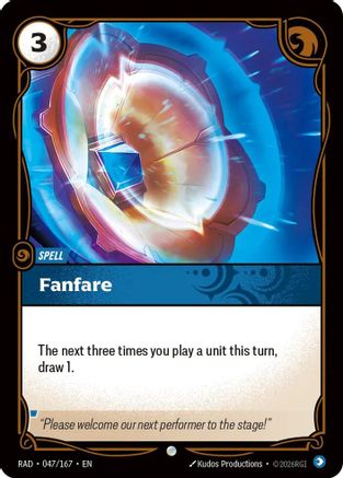 Fanfare (047/167) - Radiance Foil - Card Brawlers - Card Brawlers | Quebec | Canada |