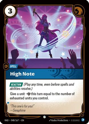 High Note (048/167) - Radiance Foil - Card Brawlers - Card Brawlers | Quebec | Canada |