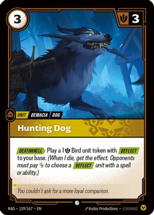 Hunting Dog (119/167) - Radiance Foil - Card Brawlers - Card Brawlers | Quebec | Canada |