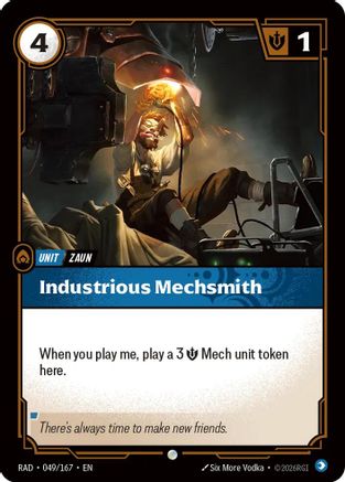 Industrious Mechsmith (049/167) - Radiance Foil - Card Brawlers - Card Brawlers | Quebec | Canada |