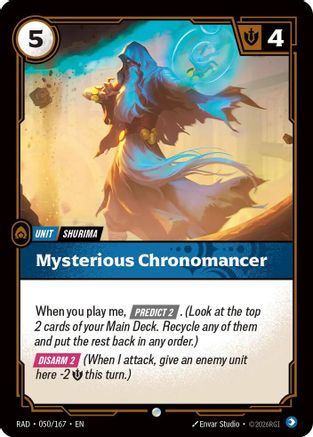 Mysterious Chronomancer (050/167) - Radiance Foil - Card Brawlers - Card Brawlers | Quebec | Canada |