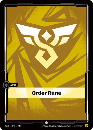 Order Rune (R06) - Radiance Foil - Card Brawlers - Card Brawlers | Quebec | Canada |