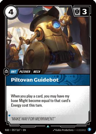 Piltovan Guidebot (057/167) - Radiance Foil - Card Brawlers - Card Brawlers | Quebec | Canada |