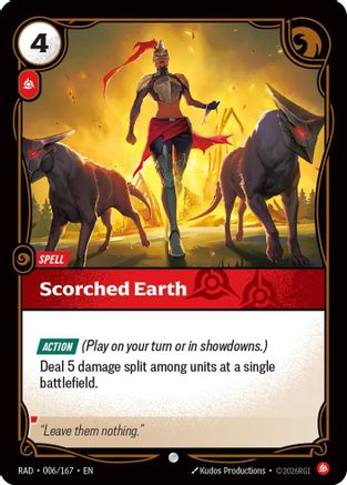 Scorched Earth (006/167) - Radiance Foil - Card Brawlers - Card Brawlers | Quebec | Canada |