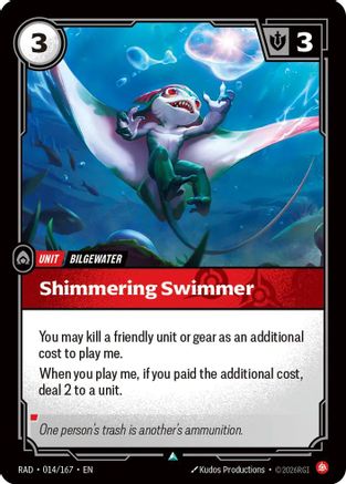 Shimmering Swimmer (014/167) - Radiance Foil - Card Brawlers - Card Brawlers | Quebec | Canada |