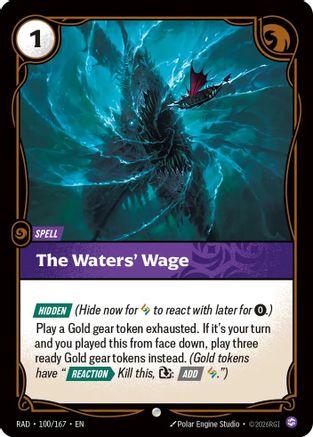 The Waters' Wage (100/167) - Radiance Foil - Card Brawlers - Card Brawlers | Quebec | Canada |