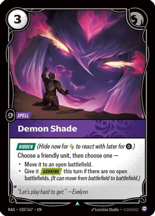 Demon Shade (102/167) - Radiance Foil - Card Brawlers - Card Brawlers | Quebec | Canada |