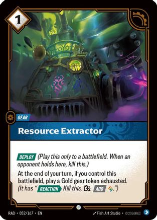 Resource Extractor (052/167) - Radiance Foil - Card Brawlers - Card Brawlers | Quebec | Canada |