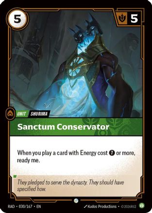Sanctum Conservator (030/167) - Radiance Foil - Card Brawlers - Card Brawlers | Quebec | Canada |