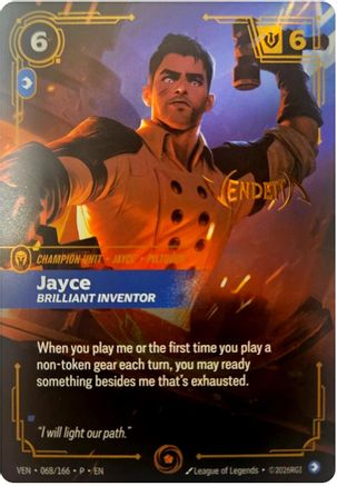 Jayce, Brilliant Inventor (068/166) - Riftbound Organized Play Promotional Cards Foil - Card Brawlers - Card Brawlers | Quebec | Canada |