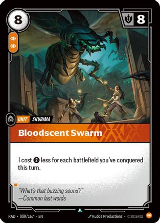 Bloodscent Swarm (080/167) - Radiance Foil - Card Brawlers - Card Brawlers | Quebec | Canada |