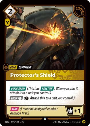 Protector's Shield (123/167) - Radiance Foil - Card Brawlers - Card Brawlers | Quebec | Canada |