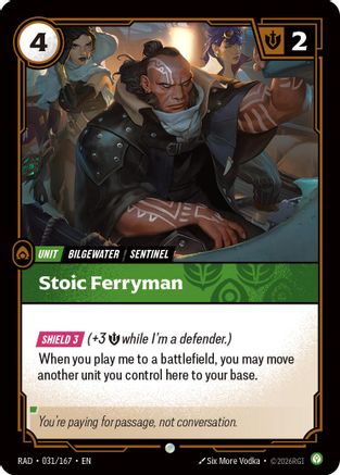 Stoic Ferryman (031/167) - Radiance Foil - Card Brawlers - Card Brawlers | Quebec | Canada |