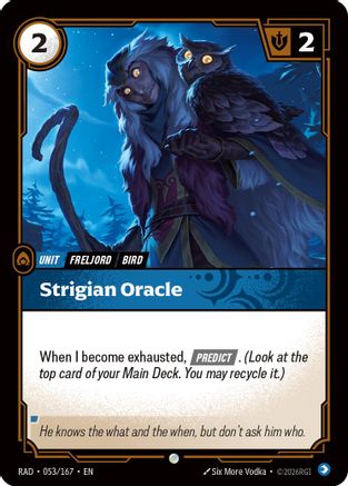 Strigian Oracle (053/167) - Radiance Foil - Card Brawlers - Card Brawlers | Quebec | Canada |