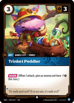 Trinket Peddler (054/167) - Radiance Foil - Card Brawlers - Card Brawlers | Quebec | Canada |