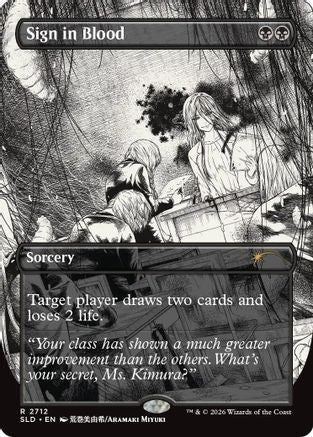 Sign in Blood (SLD-2712) - Secret Lair Drop Series - Wizards of the Coast - Card Brawlers | Quebec | Canada |