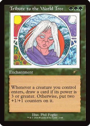 Tribute to the World Tree (Retro Frame) (SLD-2708) - Secret Lair Drop Series Foil - Wizards of the Coast - Card Brawlers | Quebec | Canada |