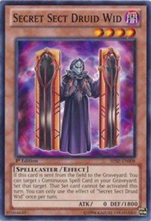 Secret Sect Druid Wid [SHSP-EN008] Common - Yu-Gi-Oh! - Card Brawlers | Quebec | Canada |