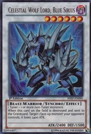 Celestial Wolf Lord, Blue Sirius [SHSP-EN090] Ultra Rare - Yu-Gi-Oh! - Card Brawlers | Quebec | Canada |