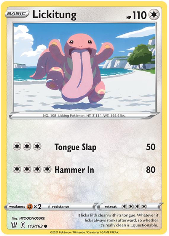 Lickitung (113/163) [Sword & Shield: Battle Styles] - Pokémon - Card Brawlers | Quebec | Canada |